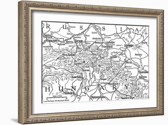 'Galicia and the Carpathian Passes', 1915-Unknown-Framed Giclee Print