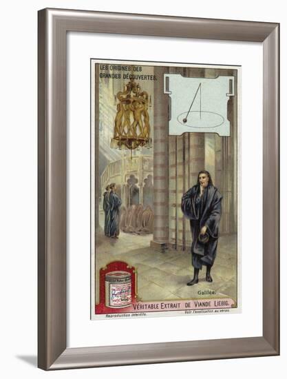Galileo and the Motion of Pendulums-null-Framed Giclee Print