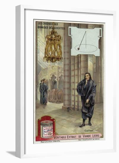 Galileo and the Motion of Pendulums-null-Framed Giclee Print