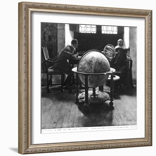 Galileo and Vivani-Tito Lessi-Framed Giclee Print