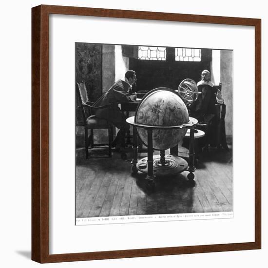 Galileo and Vivani-Tito Lessi-Framed Giclee Print