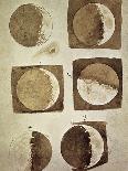 Depiction of the Different Phases of the Moon Viewed from the Earth-Galileo-Mounted Art Print