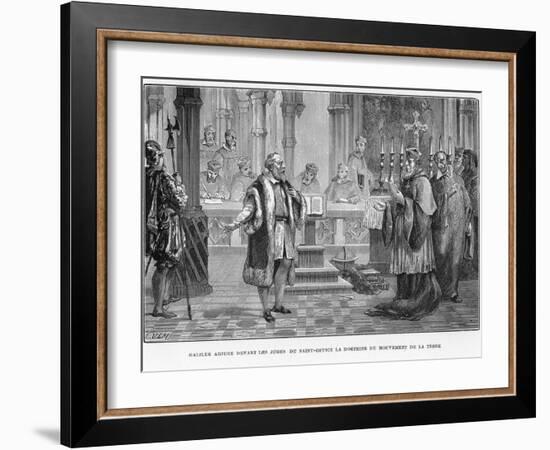 Galileo Facing the Inquisition, Rome, 1633-null-Framed Giclee Print