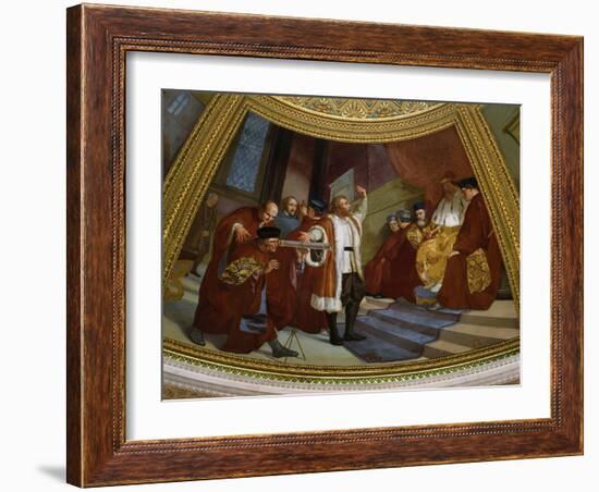 Galileo Galilei, 1564-1642, Italian Astronomer and Mathematician-null-Framed Giclee Print