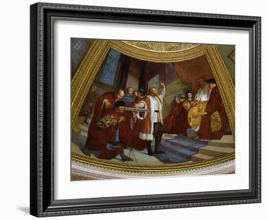 Galileo Galilei, 1564-1642, Italian Astronomer and Mathematician-null-Framed Giclee Print