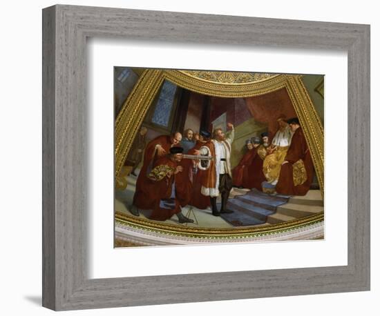 Galileo Galilei, 1564-1642, Italian Astronomer and Mathematician-null-Framed Giclee Print