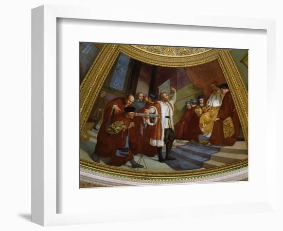 Galileo Galilei, 1564-1642, Italian Astronomer and Mathematician-null-Framed Giclee Print