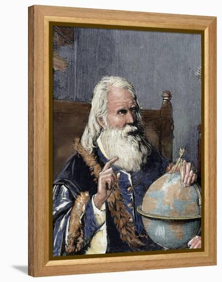 Galileo Galilei (1564-1642). Physicist, Italian Mathematician and Astronomer-Prisma Archivo-Framed Premier Image Canvas