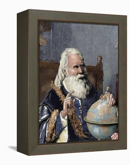 Galileo Galilei (1564-1642). Physicist, Italian Mathematician and Astronomer-Prisma Archivo-Framed Premier Image Canvas