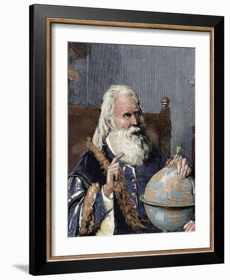 Galileo Galilei (1564-1642). Physicist, Italian Mathematician and Astronomer-Prisma Archivo-Framed Photographic Print