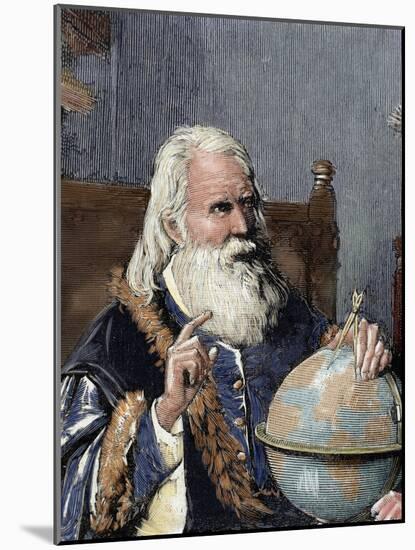 Galileo Galilei (1564-1642). Physicist, Italian Mathematician and Astronomer-Prisma Archivo-Mounted Photographic Print
