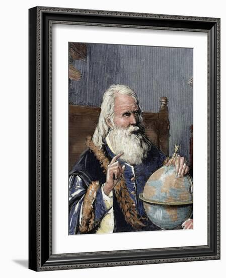 Galileo Galilei (1564-1642). Physicist, Italian Mathematician and Astronomer-Prisma Archivo-Framed Photographic Print