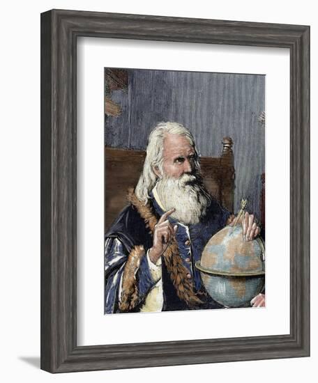 Galileo Galilei (1564-1642). Physicist, Italian Mathematician and Astronomer-Prisma Archivo-Framed Photographic Print