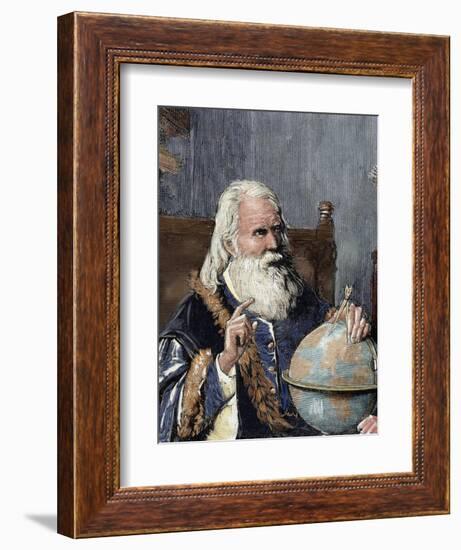 Galileo Galilei (1564-1642). Physicist, Italian Mathematician and Astronomer-Prisma Archivo-Framed Photographic Print