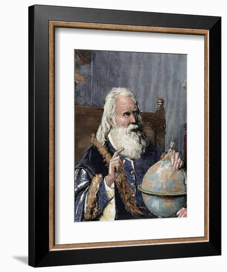 Galileo Galilei (1564-1642). Physicist, Italian Mathematician and Astronomer-Prisma Archivo-Framed Photographic Print