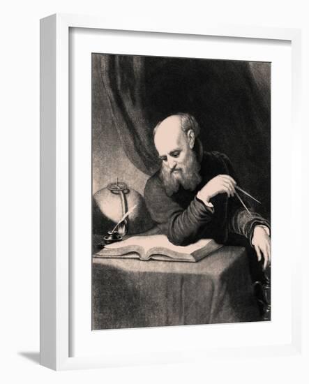 Galileo Galilei, 1852-Samuel Sartain-Framed Giclee Print