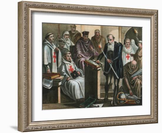 Galileo Galilei before the Holy Office-Albert Chereau-Framed Giclee Print