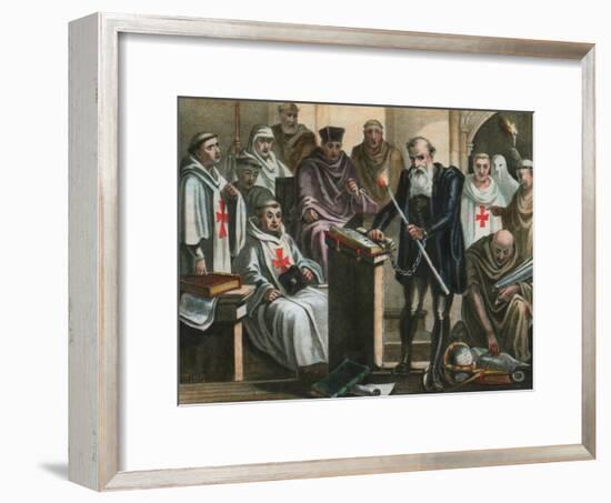 Galileo Galilei before the Holy Office-Albert Chereau-Framed Giclee Print