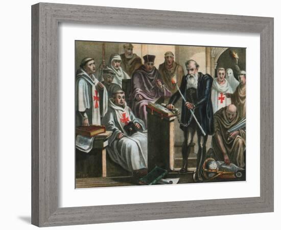 Galileo Galilei before the Holy Office-Albert Chereau-Framed Giclee Print