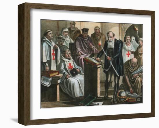 Galileo Galilei before the Holy Office-Albert Chereau-Framed Giclee Print