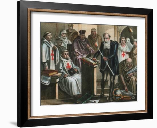 Galileo Galilei before the Holy Office-Albert Chereau-Framed Giclee Print