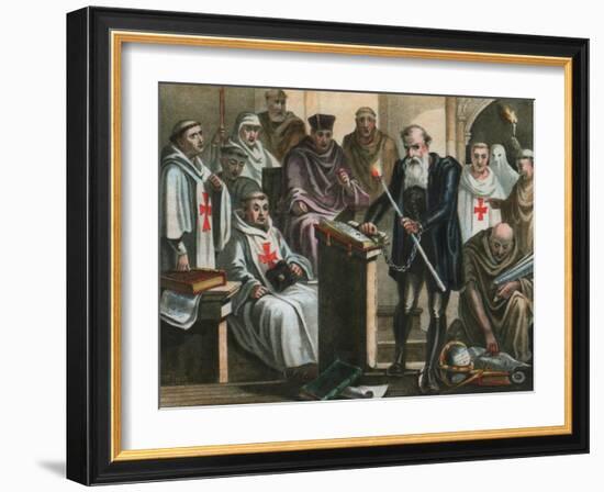 Galileo Galilei before the Holy Office-Albert Chereau-Framed Giclee Print