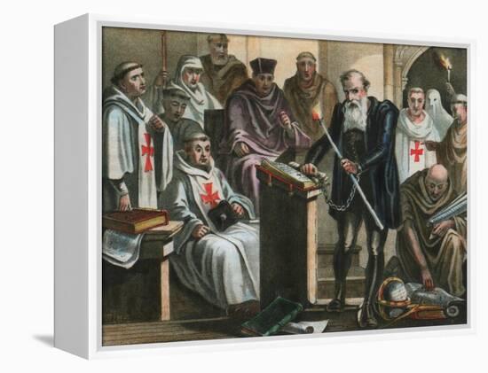 Galileo Galilei before the Holy Office-Albert Chereau-Framed Premier Image Canvas