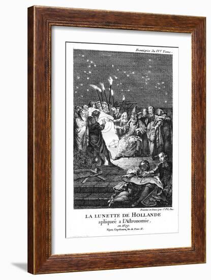 Galileo Galilei, Italian Astronomer and Mathematician, 1609-Jacques Philippe Le Bas-Framed Giclee Print