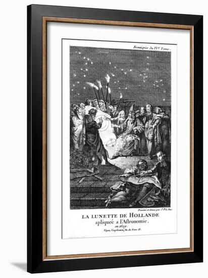 Galileo Galilei, Italian Astronomer and Mathematician, 1609-Jacques Philippe Le Bas-Framed Giclee Print