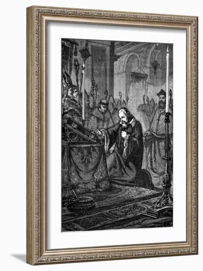 Galileo Galilei, Italian Astronomer and Mathematician Recanting, 1633-null-Framed Giclee Print