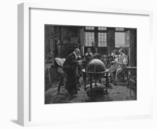 Galileo Galilei Italian Astronomer Visited by the English Poet John Milton-Henry Wolf-Framed Photographic Print