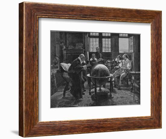 Galileo Galilei Italian Astronomer Visited by the English Poet John Milton-Henry Wolf-Framed Photographic Print