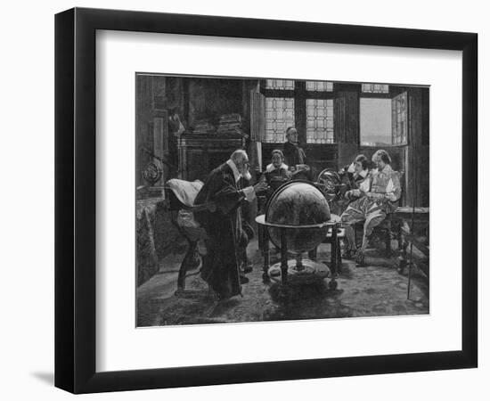 Galileo Galilei Italian Astronomer Visited by the English Poet John Milton-Henry Wolf-Framed Photographic Print