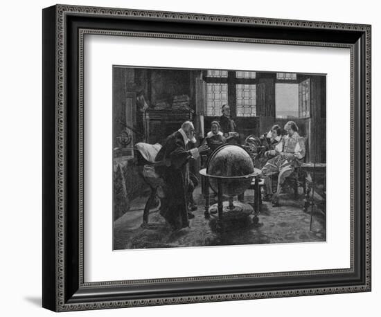 Galileo Galilei Italian Astronomer Visited by the English Poet John Milton-Henry Wolf-Framed Photographic Print