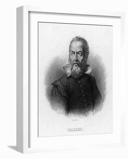 Galileo Galilei Italian Astronomer-Audibran-Framed Photographic Print