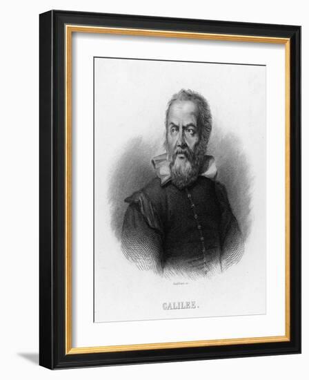 Galileo Galilei Italian Astronomer-Audibran-Framed Photographic Print