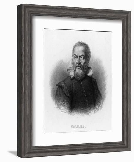 Galileo Galilei Italian Astronomer-Audibran-Framed Photographic Print