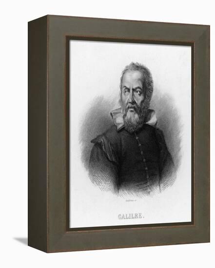 Galileo Galilei Italian Astronomer-Audibran-Framed Premier Image Canvas