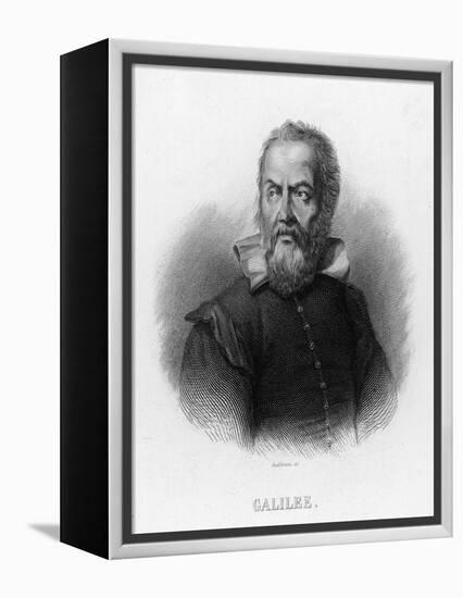 Galileo Galilei Italian Astronomer-Audibran-Framed Premier Image Canvas