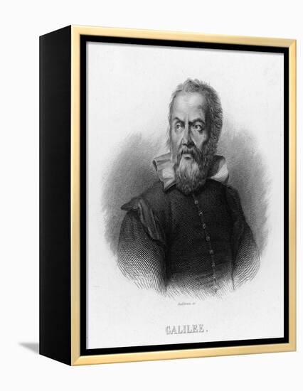 Galileo Galilei Italian Astronomer-Audibran-Framed Premier Image Canvas