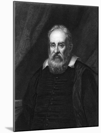 Galileo Galilei, Italian Astronomer-Robert Hart-Mounted Art Print