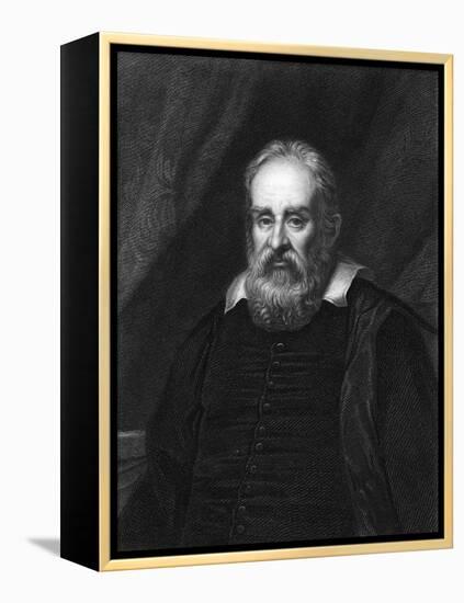 Galileo Galilei, Italian Astronomer-Robert Hart-Framed Stretched Canvas