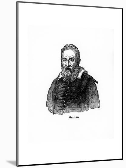 Galileo Galilei, Italian Physicist, Astronomer, and Philosopher-null-Mounted Giclee Print