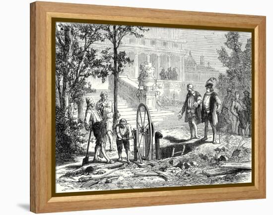 Galileo Is Consulted by the Duke of Florence-null-Framed Premier Image Canvas