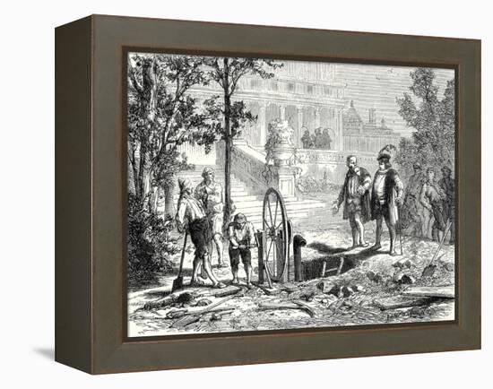 Galileo Is Consulted by the Duke of Florence-null-Framed Premier Image Canvas