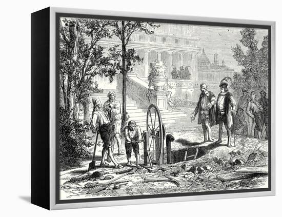 Galileo Is Consulted by the Duke of Florence-null-Framed Premier Image Canvas