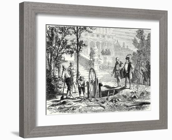Galileo Is Consulted by the Duke of Florence-null-Framed Giclee Print