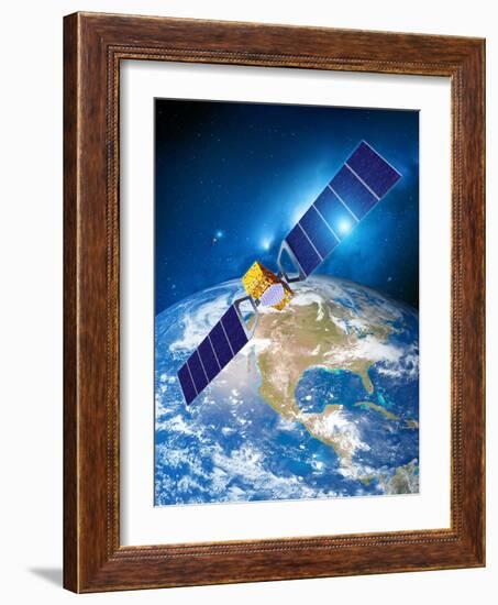 Galileo Navigation Satellite-Detlev Van Ravenswaay-Framed Photographic Print