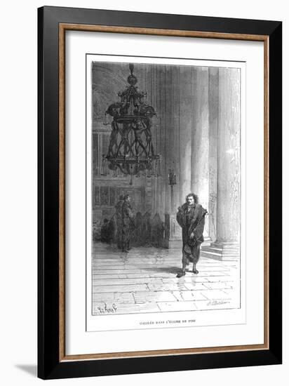 Galileo Observing the Swaying of the Chandelier in Pisa Cathedral, C1584-null-Framed Giclee Print