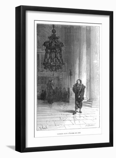 Galileo Observing the Swaying of the Chandelier in Pisa Cathedral, C1584-null-Framed Giclee Print